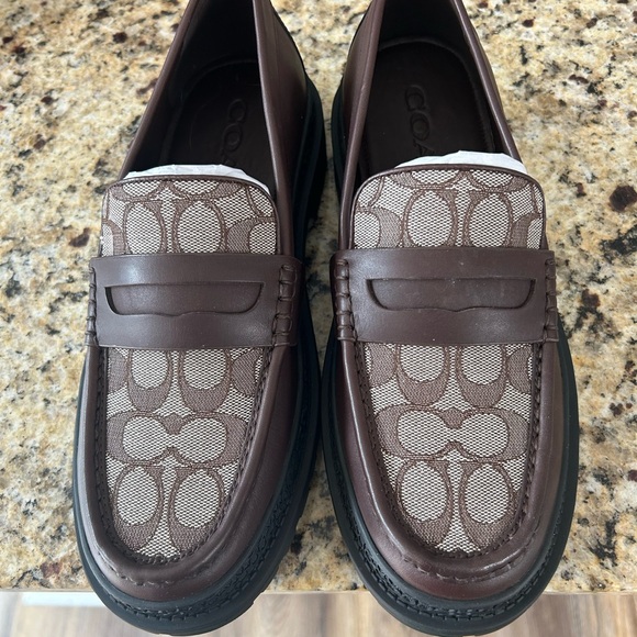 NIB Mens Coach Brown Cooper Loafer Size 9.5 - Picture 3 of 9